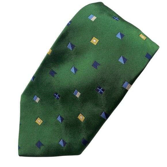 Brooks Brothers Makers Tie Men's Necktie Silk Nautical Signal Flags Green - Picture 1 of 7